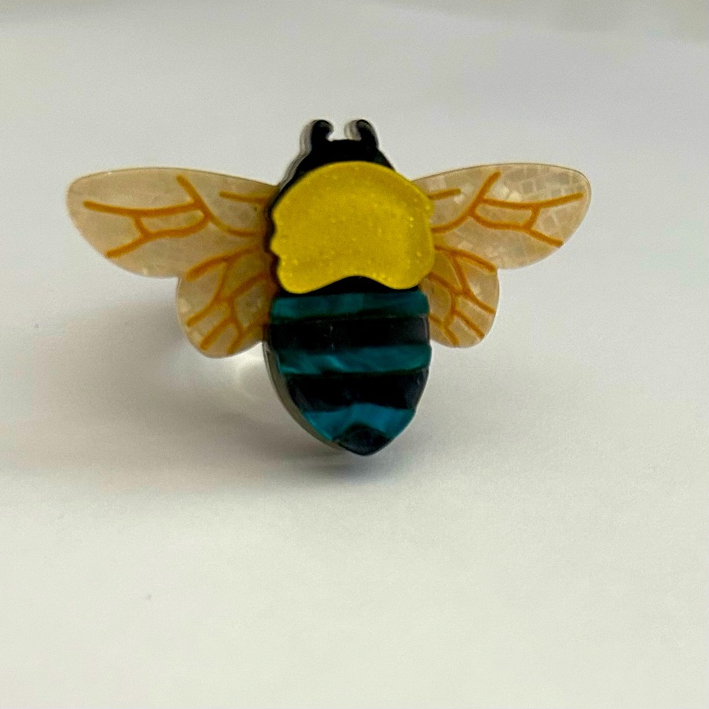 Bee Arcylic Adjustable Erstwilder Ring